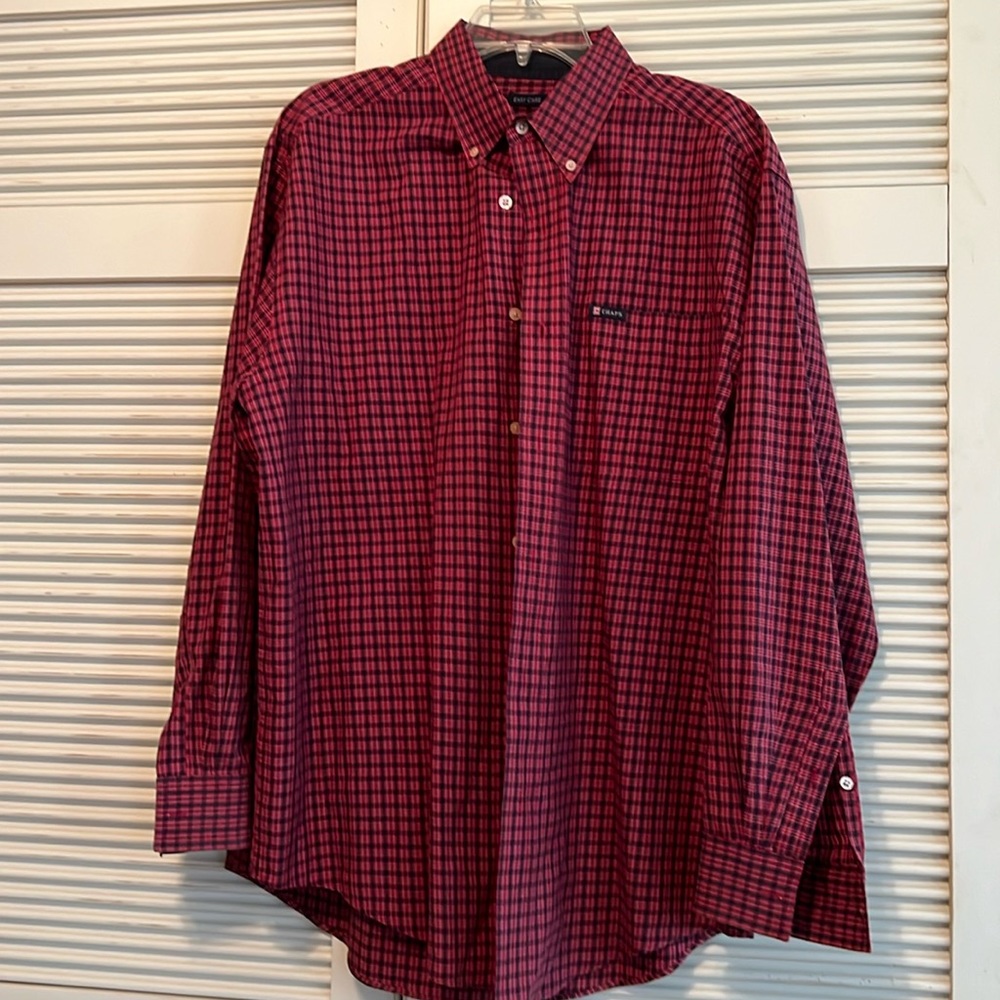 CHAPS Easy Care Plaid Shirt